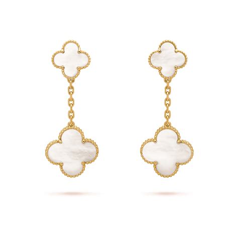 Magical alhambra earrings with double motifs